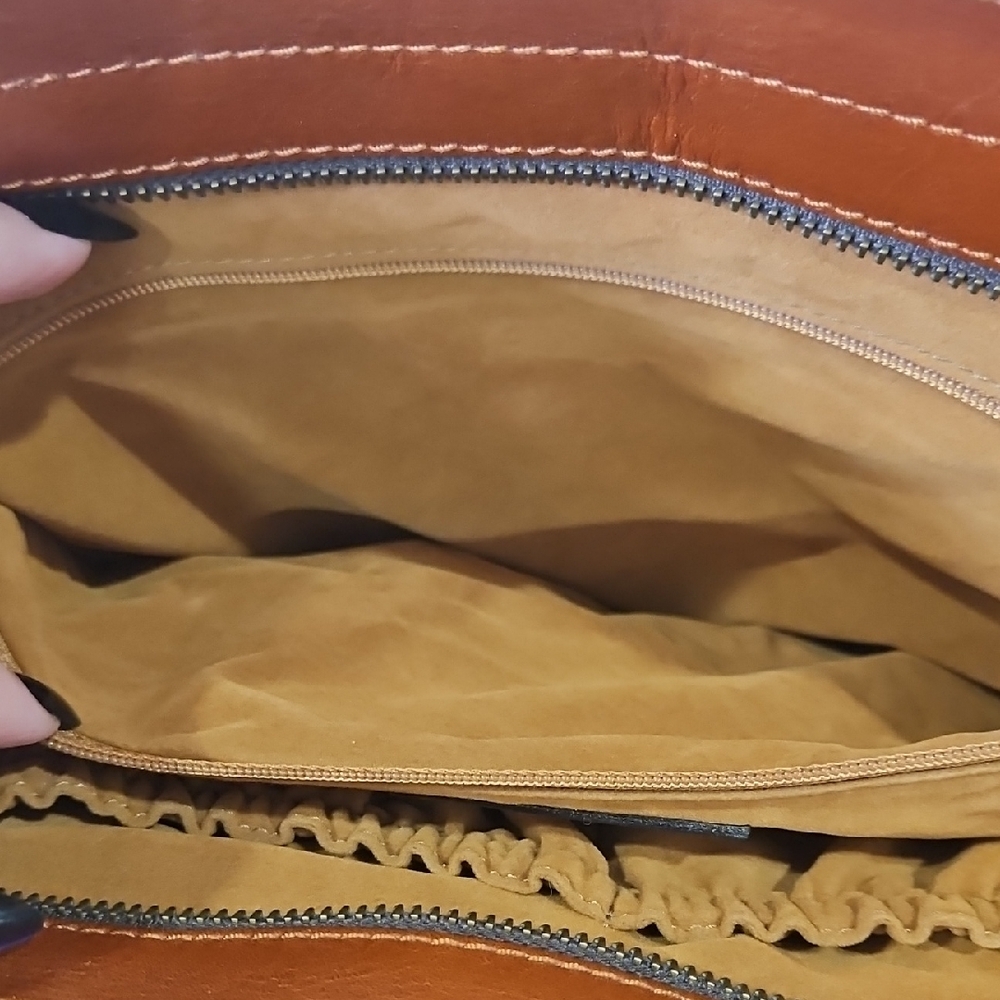 Brown Leather Patrish Nash Tote Bag - Picture 7 of 7
